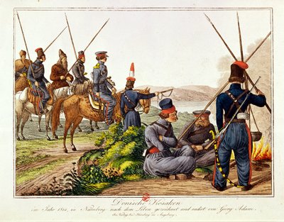Cosacchi del Don nel 1814 da Austrian School